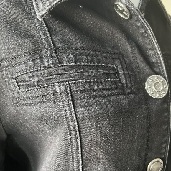 🖤FDJ French Dressing Denim Jacket - Unique Button Detail - Sz M - Picture 6 of 15